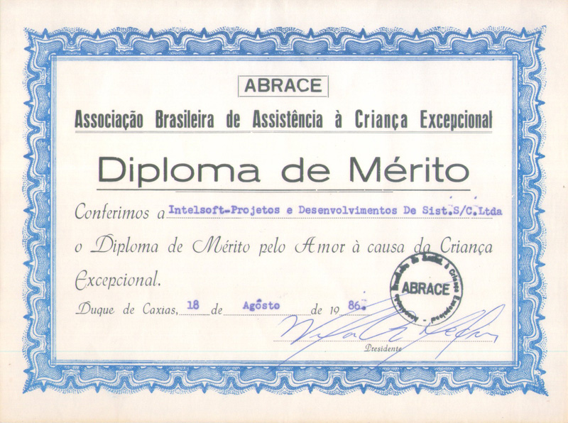 Certificado ABRACE